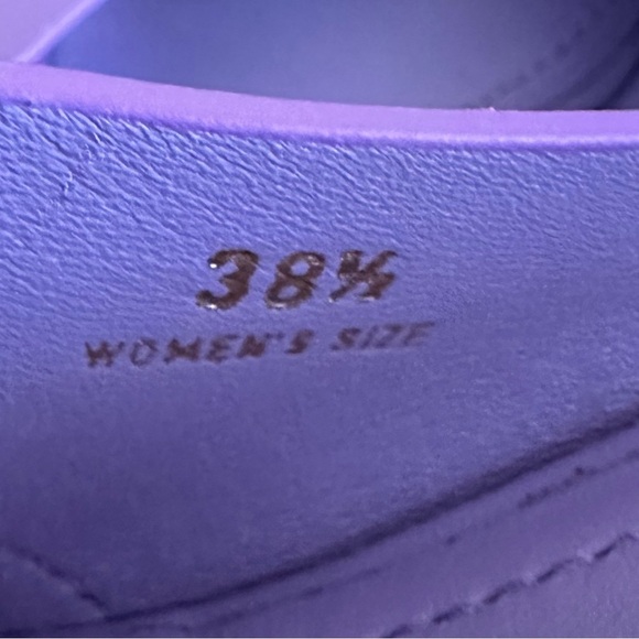 TOD'S Clear Heel Purple Slides - Picture 10 of 12